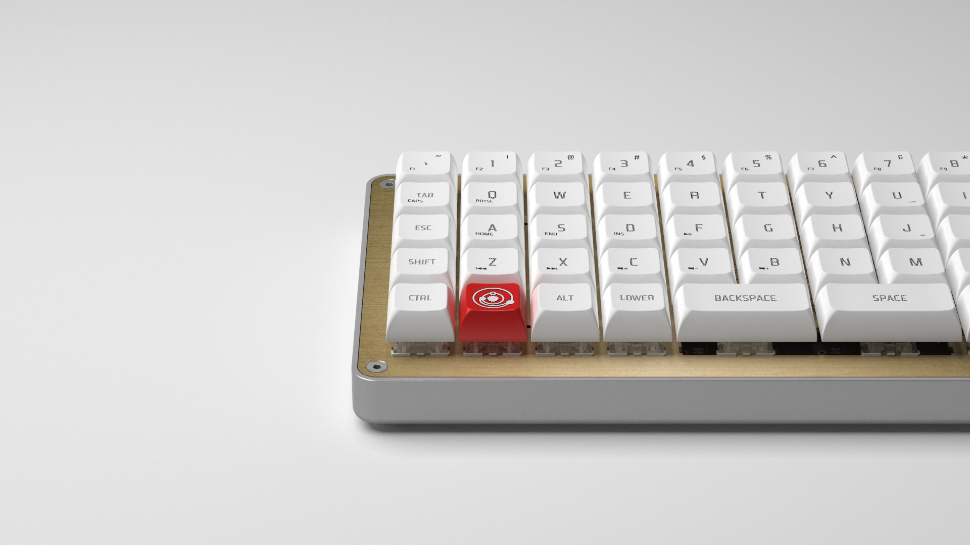 3/4 view of Gizmo Engineering GK6 Pioneer keyboard